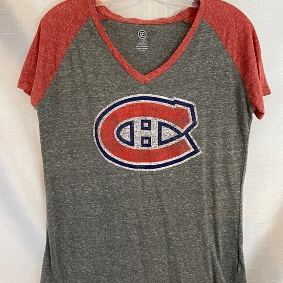 NHL Montreal Canadiens  Heathered Grey T-Shirt Ladies Lg - Picture 9 of 9